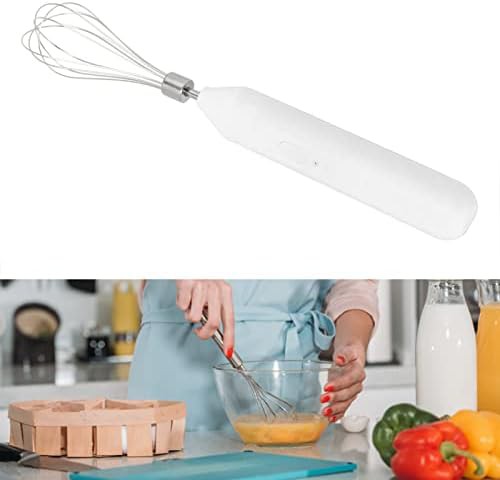 White USB charging milk frother — photo 4