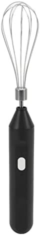 Black mini USB milk frother