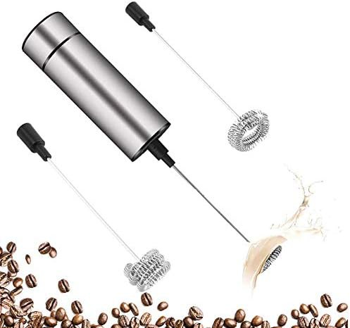 Rechargeable stainless steel handheld milk frother — photo 5