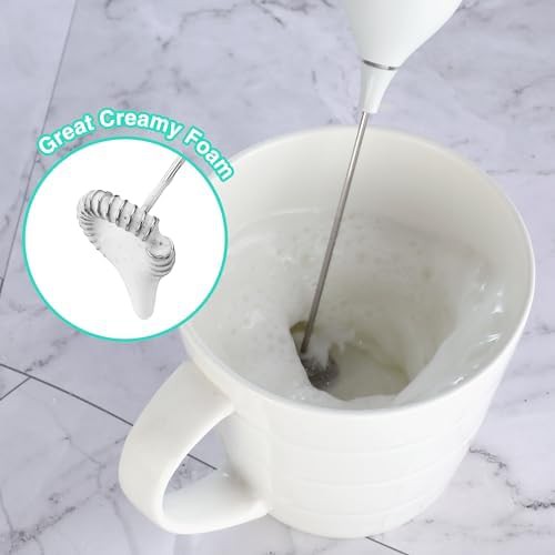 Rechargeable handheld electric coffee mixer wand — photo 3
