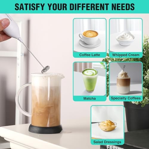 Rechargeable handheld electric coffee mixer wand — photo 4