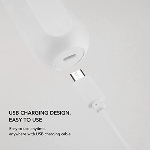 White cordless USB charging egg beater — photo 5