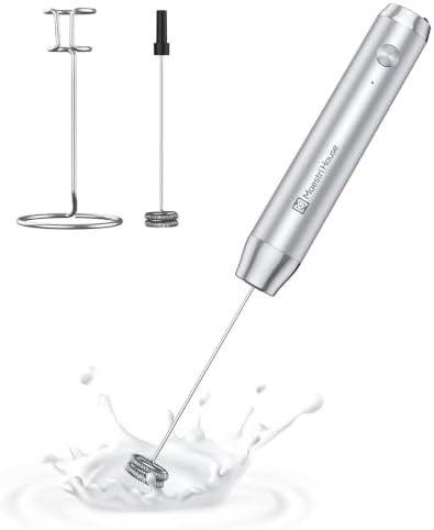 LunaFro Cordless Handheld Frother with Stand