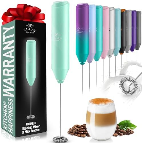 Crisp mint stainless steel frother wand