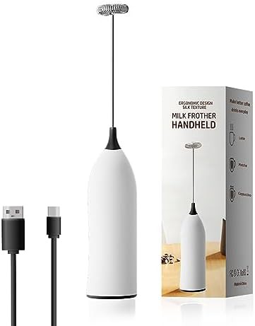 Joqineer white dual coil milk frother