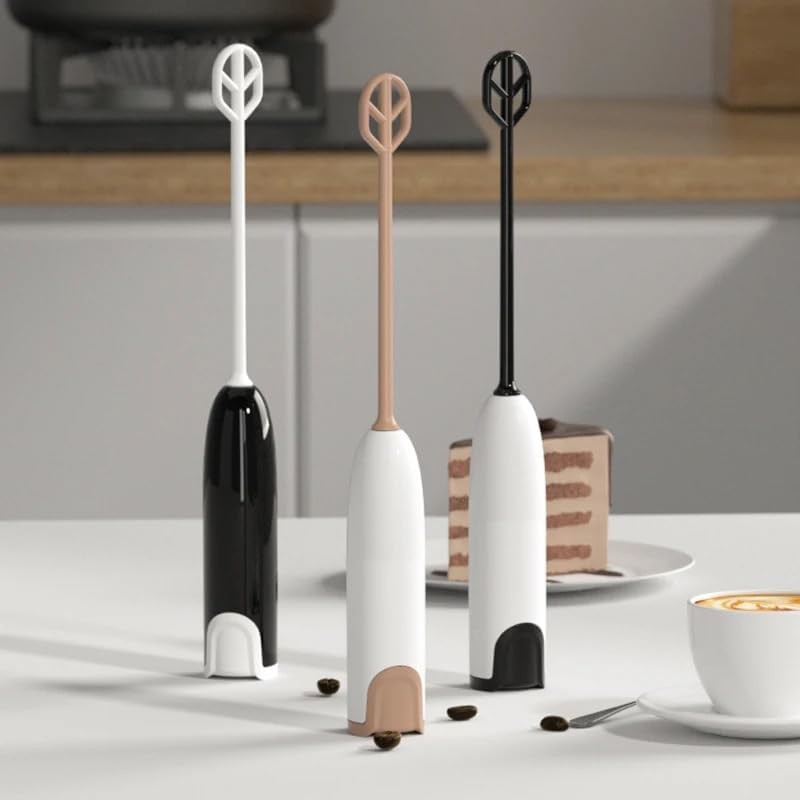 White Battery Operated Portable Whisk Mixer — photo 4