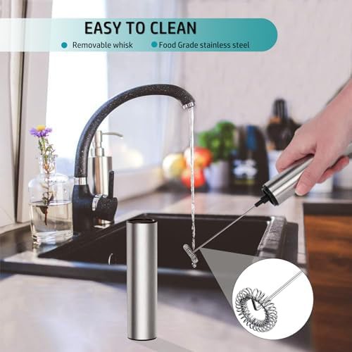 Joqineer silver dual coil milk frother — photo 5