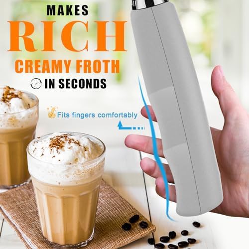 Compact USB rechargeable drink mixer wand — photo 3