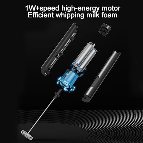 Black Mini Battery Operated Frother Wand — photo 4