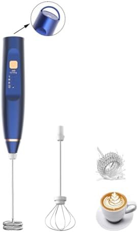 Blue three speed rechargeable handheld blender