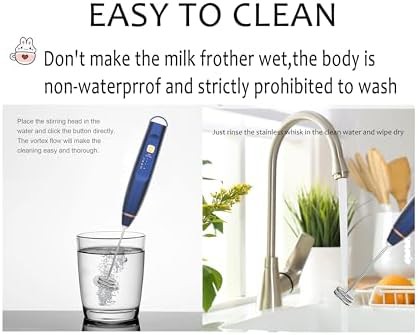 Blue three speed rechargeable handheld blender — photo 5