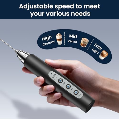 Portable electric whisk milk frother — photo 4