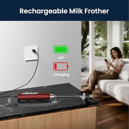 Electric handheld frother wand three speed — photo 3