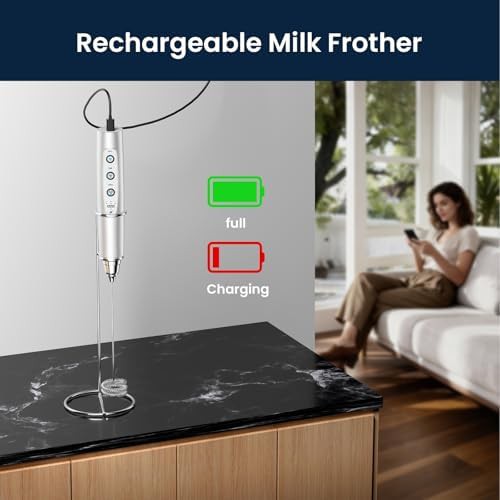 Frother wand with stand and speeds — photo 4