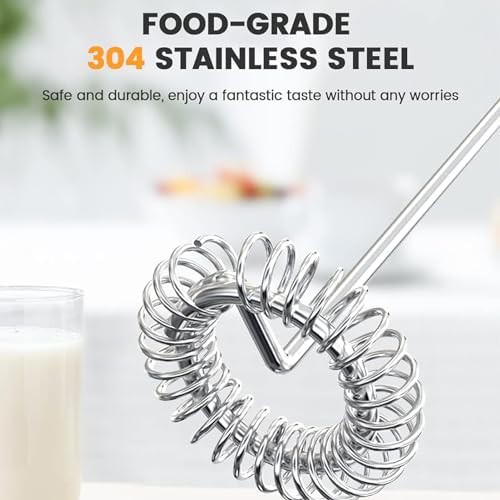 Rechargeable stainless steel mini whisk beater — photo 3
