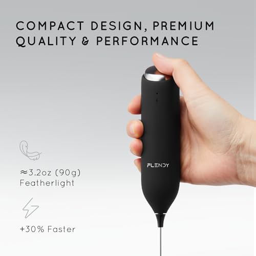 Flendy rechargeable milk frother with stand — photo 3