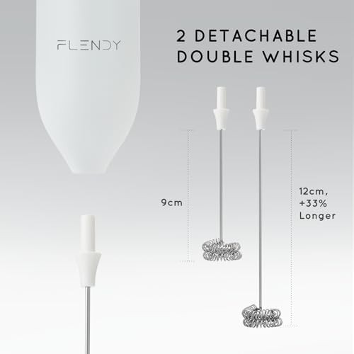 Rechargeable handheld milk frother with stand — photo 4