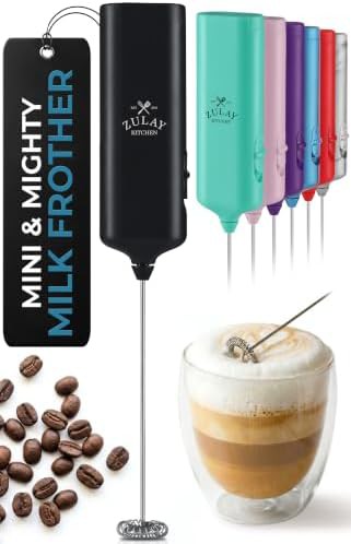Portable travel mini frother with detachable whisk