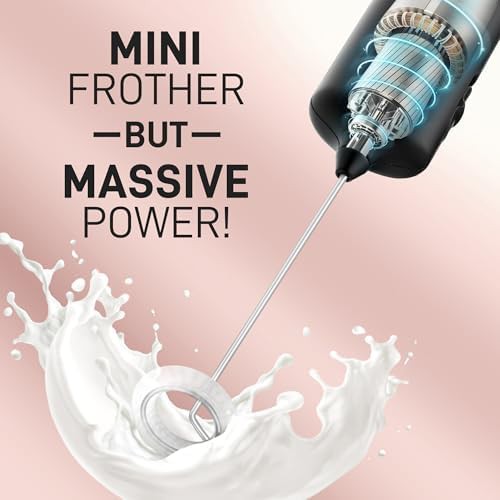 Portable travel mini frother with detachable whisk — photo 3
