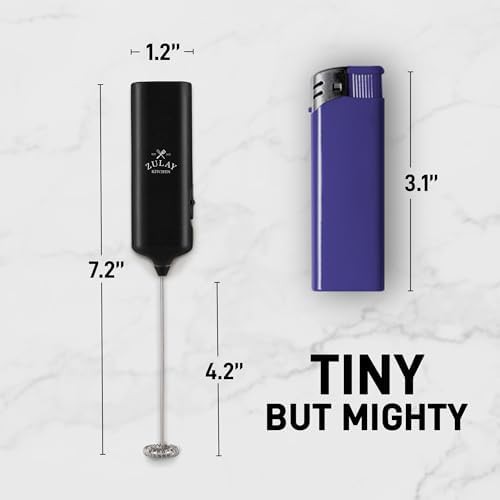 Portable travel mini frother with detachable whisk — photo 4
