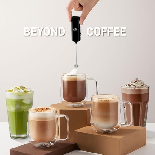 Portable travel mini frother with detachable whisk — photo 5
