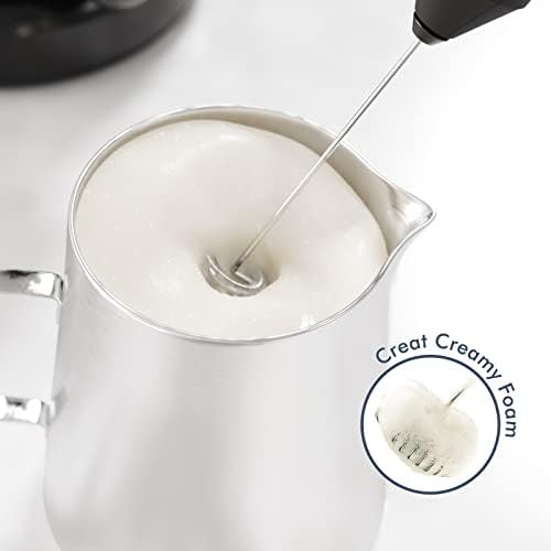 Black handheld foam maker with stand — photo 3
