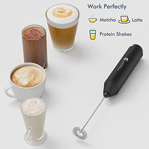 Black handheld foam maker with stand — photo 4