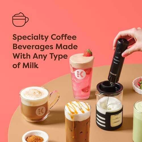 Rechargeable handheld frother with microwave cup — photo 3