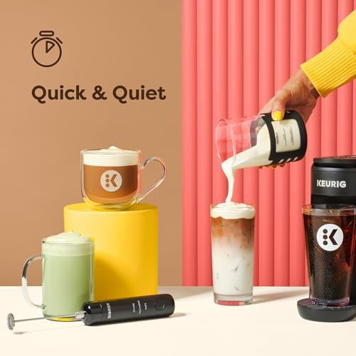 Rechargeable handheld frother with microwave cup — photo 4