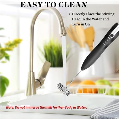 Black Rechargeable Three Speed Handheld Mixer — photo 4