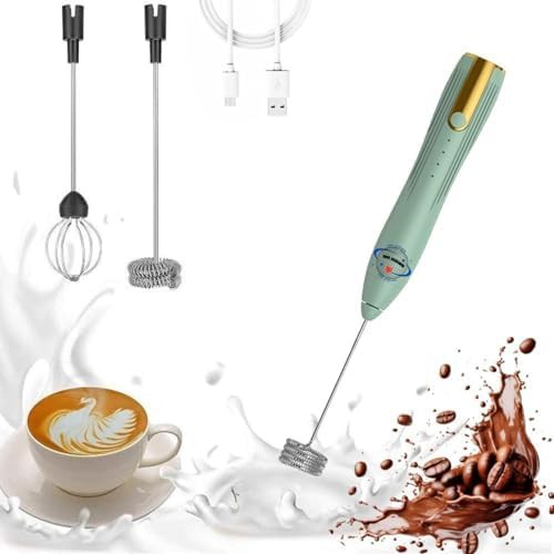 Green Rechargeable Three Speed Foam Maker