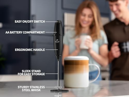 Executive black frother set with pitcher — photo 5