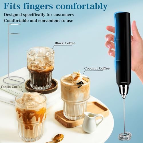 Multi head rechargeable latte milk frother — photo 4
