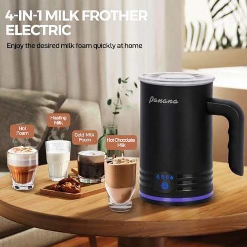 Black automatic four in one milk steamer — photo 3