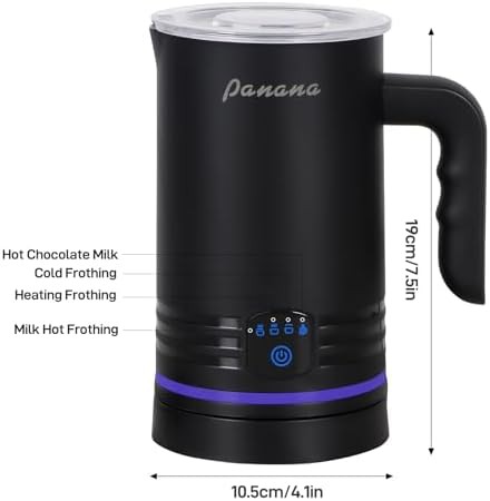 Black automatic four in one milk steamer — photo 5