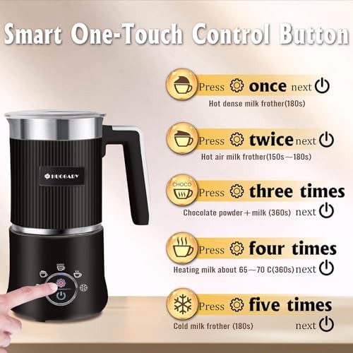 Huogary black detachable milk frother — photo 3