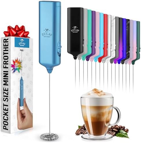 Pocket size mini frother wand for lattes