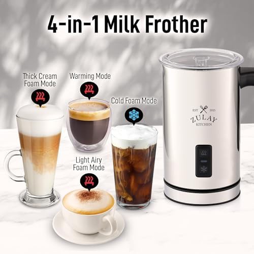 Aero silver automatic milk frother and steamer — photo 3