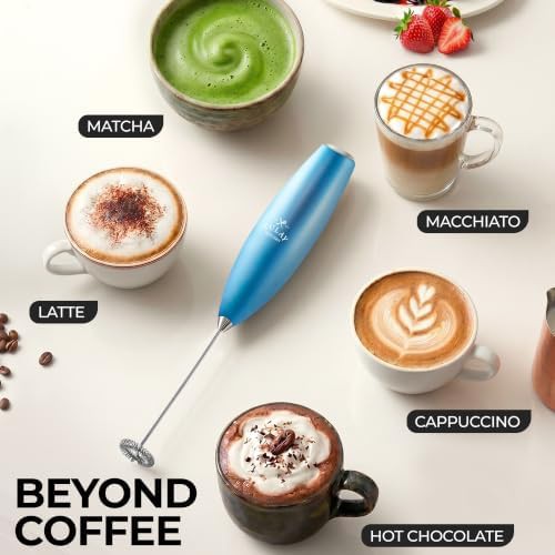 Frosted Blue Handheld Mixer Titanium Motor — photo 5