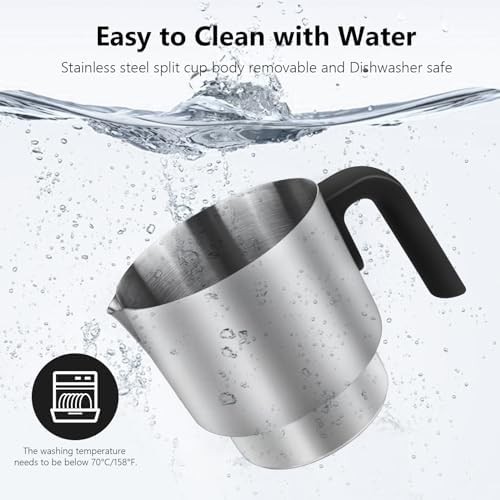 Detachable Automatic Milk Steamer with Knob Control — photo 4