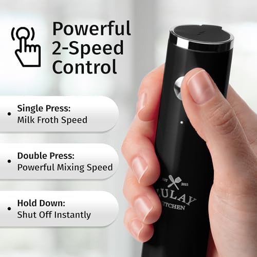 Lux whisk waterproof rechargeable black drink mixer — photo 4