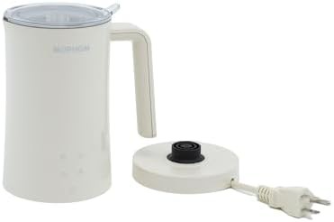 White automatic milk frother with touch screen — photo 5