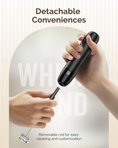 LunaFro Mini Rechargeable White Handheld Frother — photo 4