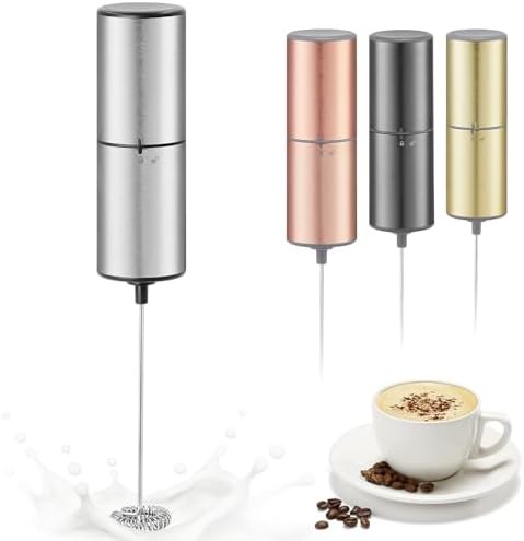 Silver Stainless Steel Travel Coffee Mixer