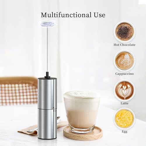 Silver Stainless Steel Travel Coffee Mixer — photo 5