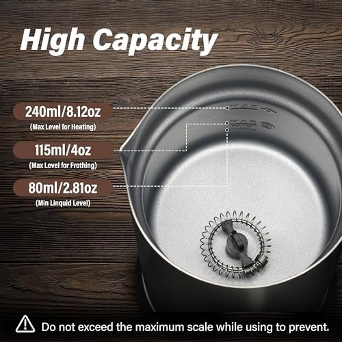 Black four in one automatic milk steamer — photo 4