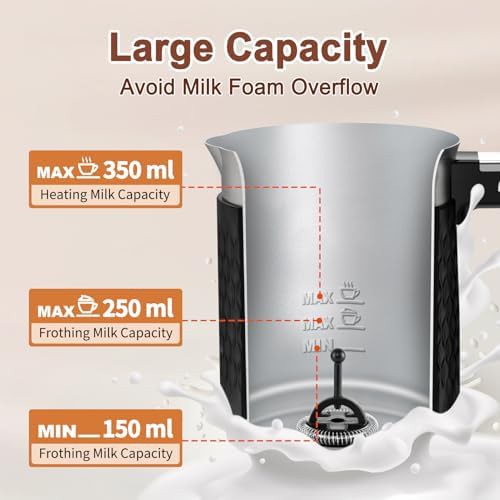 Silent automatic milk warmer and foamer 350ml — photo 4
