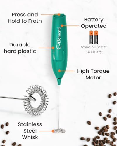 Emerald green matcha frother wand — photo 3