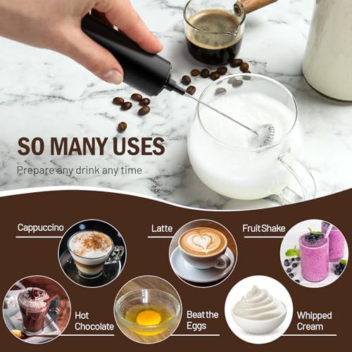 Black Handheld Two Speed Frother Wand — photo 5