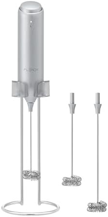 Mini handheld milk frother with charging stand